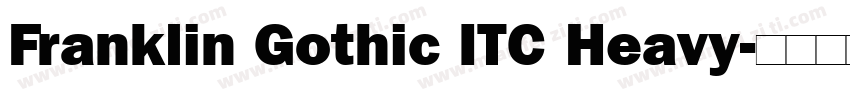 Franklin Gothic ITC Heavy字体转换